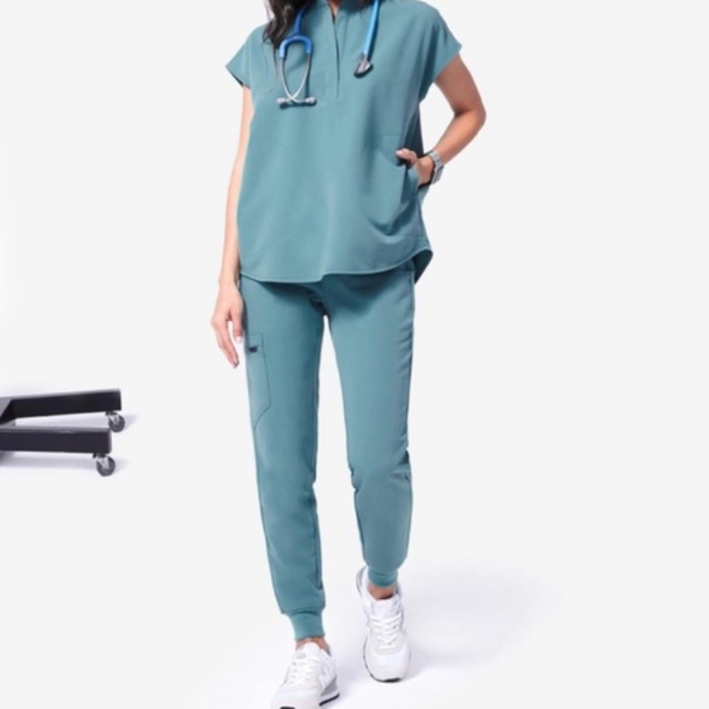 FIGS Limited Edition Hydrogreen Scrub Set